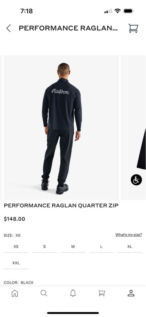 マルボン　Malbon パフォーマンスウェア上下セット　ブラック