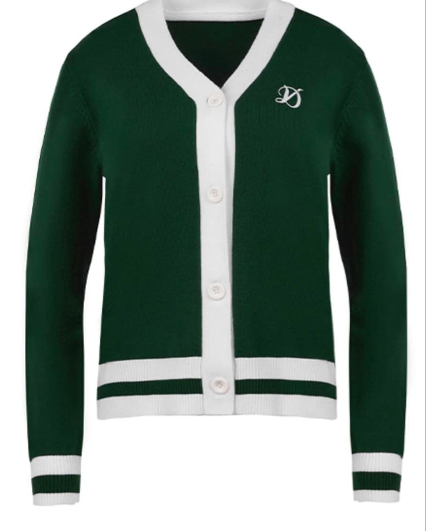 グリーン カーディガン