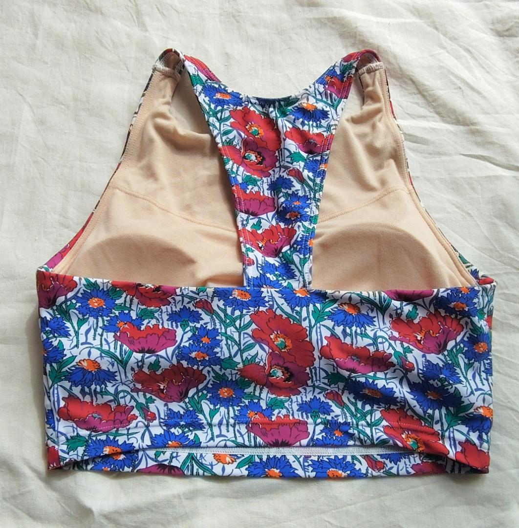 【Chacott】チャコット リバティ 花柄 ハーフトップ レギンス セット M