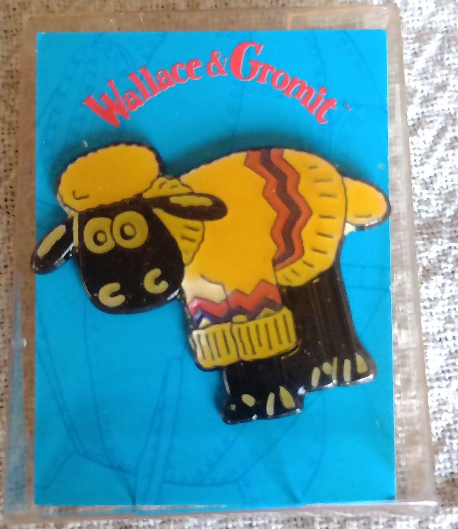 【超希少】ウォレスとグルミット ひつじのショーン ピンバッジ セーター着用