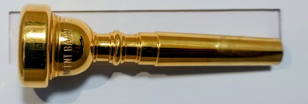 Bach トランペットマウスピース 金メッキ