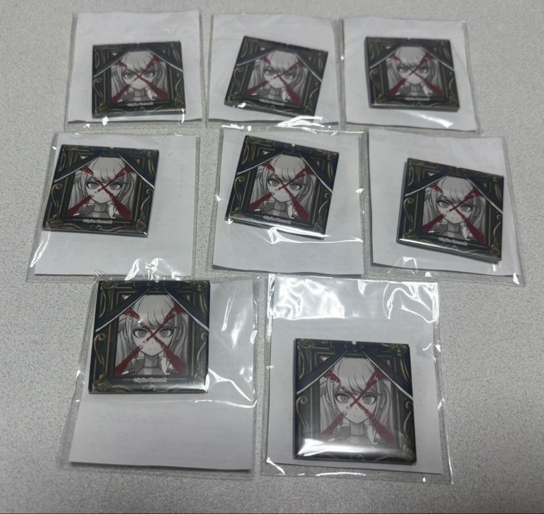 ダンガンロンパ　遺影スクエア缶バッジ　楽天コレクション　バッジ　江ノ島盾子