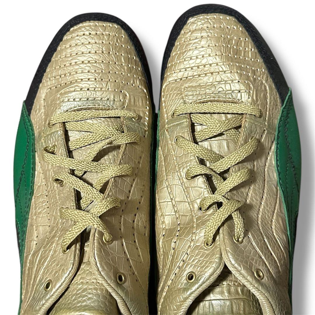 プーマ陸上競技用スパイクシューズ ゴールド/グリーン29㎝