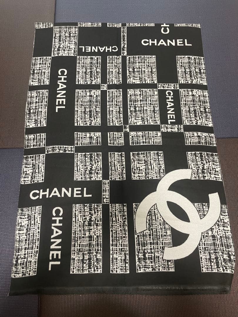 CHANEL シャネル　ノベルティ　ストール　カシミア　シルク