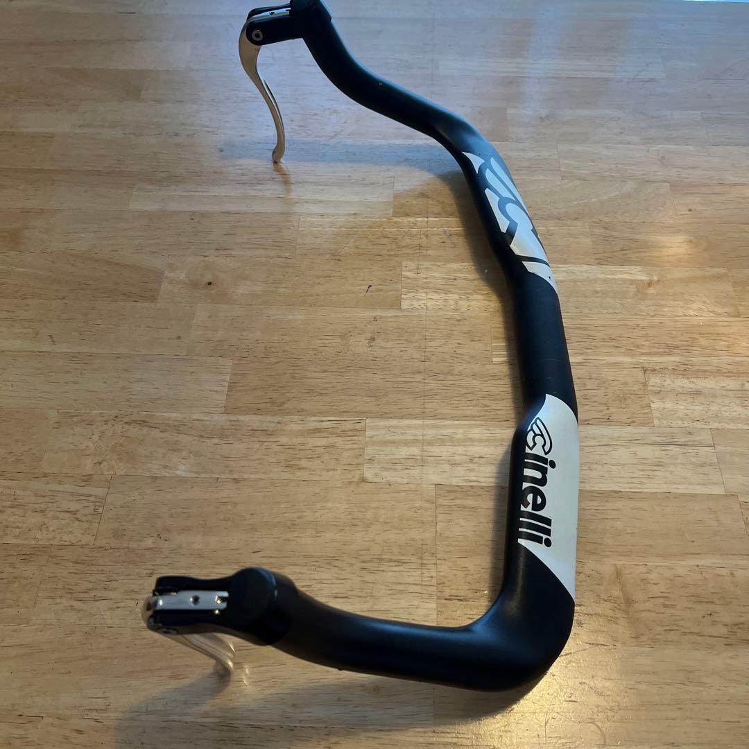 Cinelli ブルホーンエアロハンドル ブラック/ホワイト