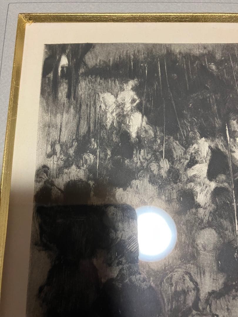 ルイ・イカール　「聖女の守り神　13」銅版画　額装　箱有