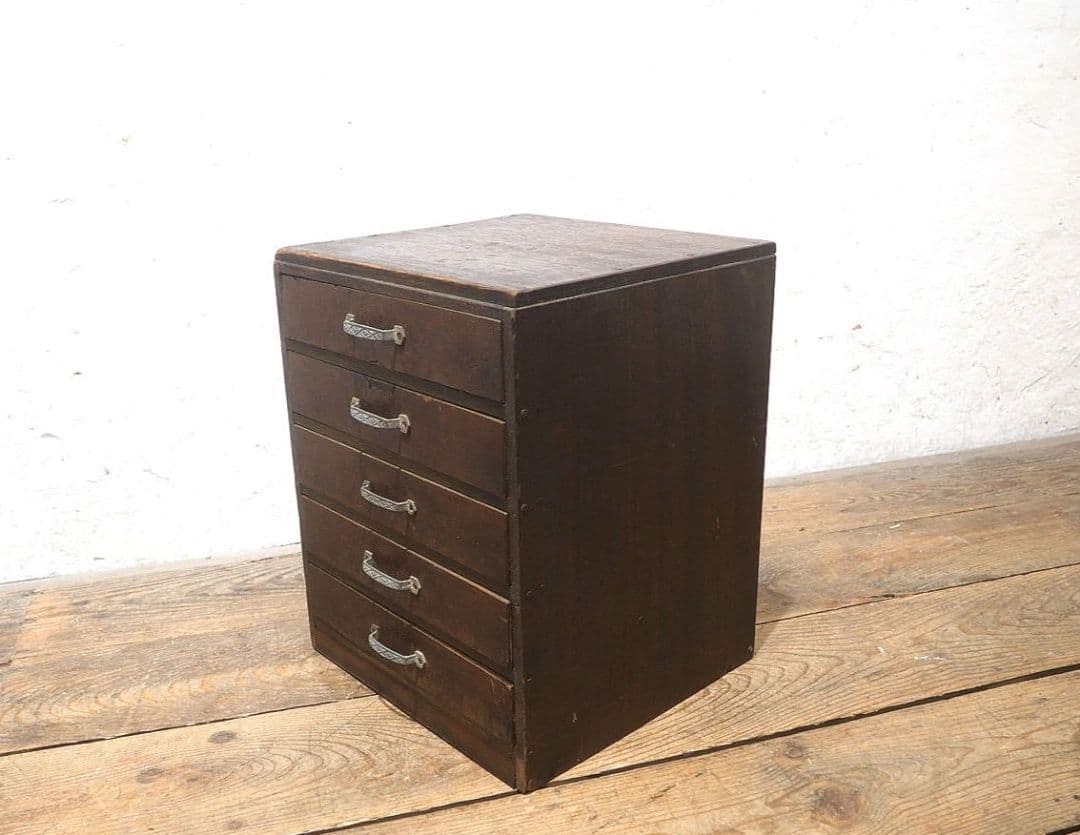 1290 ヴィンテージ　小引き出し　書類ケース　収納棚　古家具　古道具　レトロ