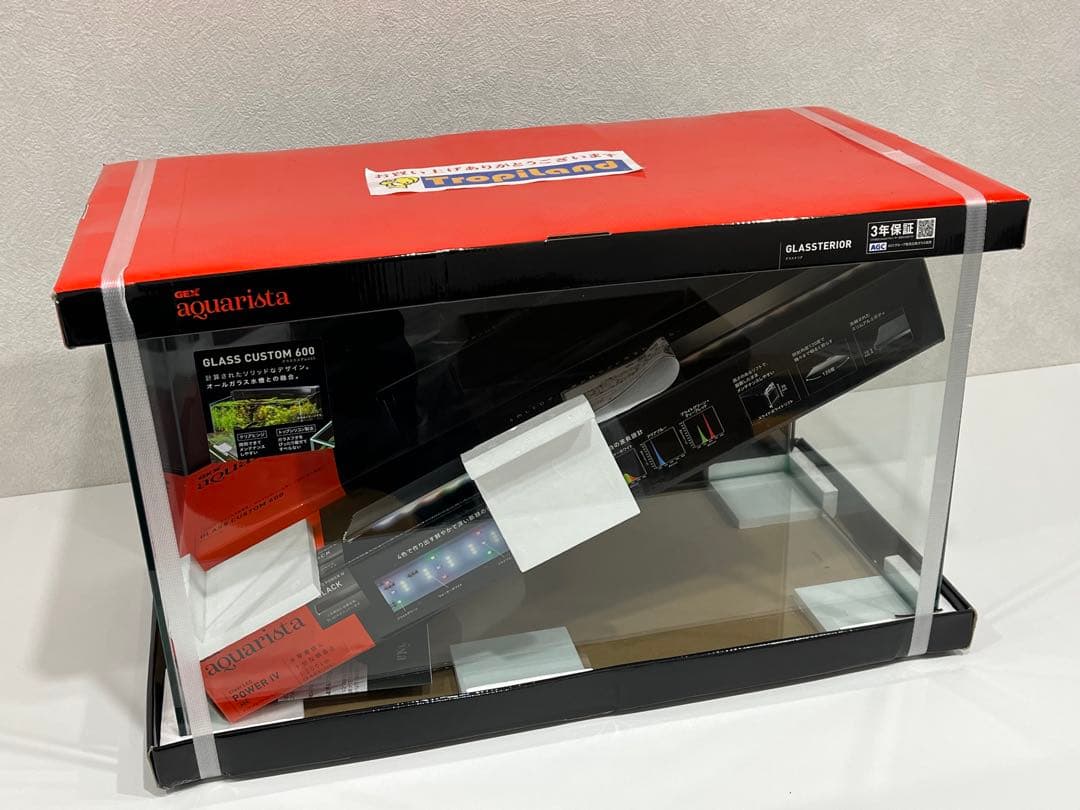 f037 未開封　GEX アクアリスタ　グラスカスタム　600 水槽　60038