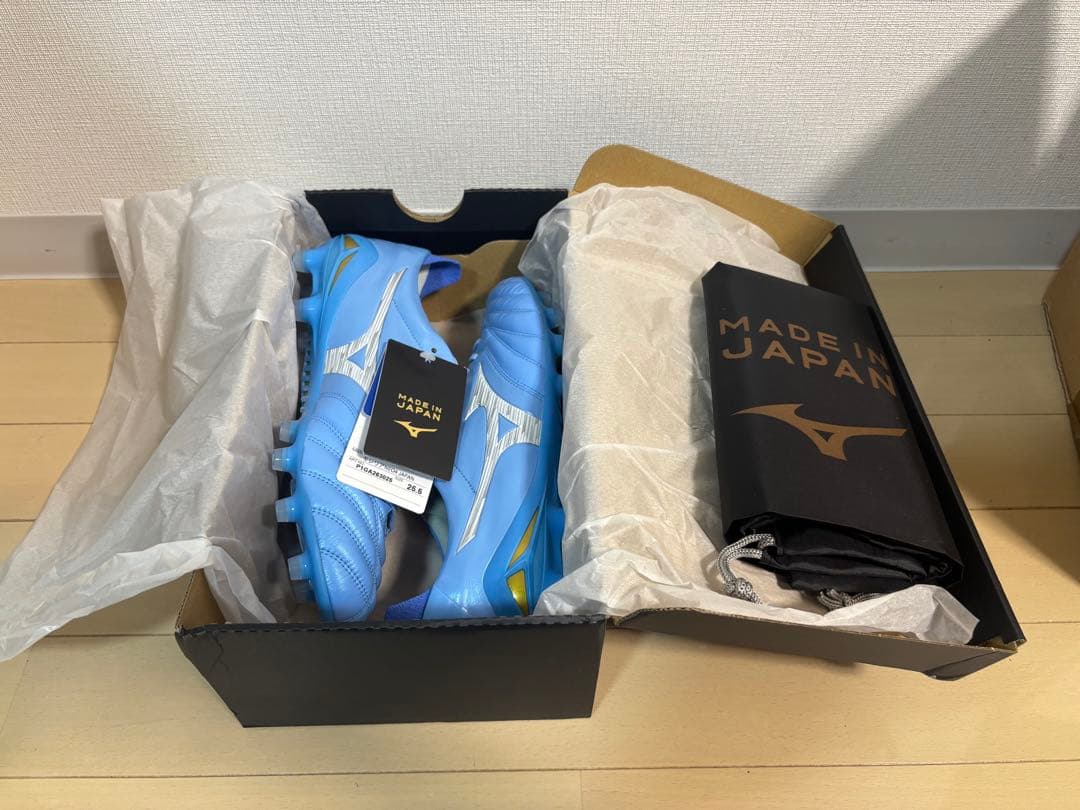 【最終価格】モレリアネオ 4 JAPAN ライトブルー　25.5cm