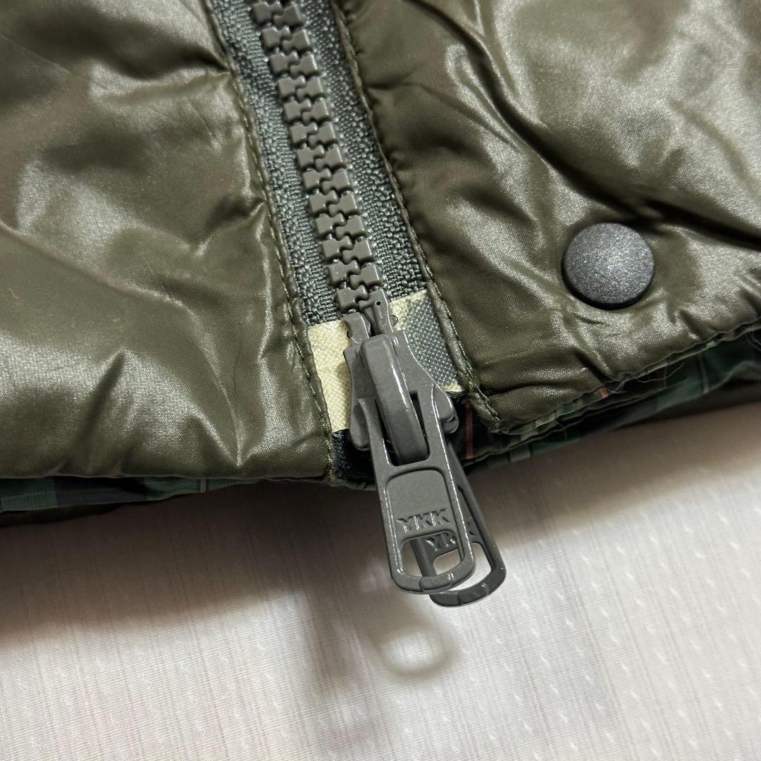 パーリーゲイツ☆レディース☆ダウンベスト☆リバーシブル☆S相当☆グリーン☆カーキ