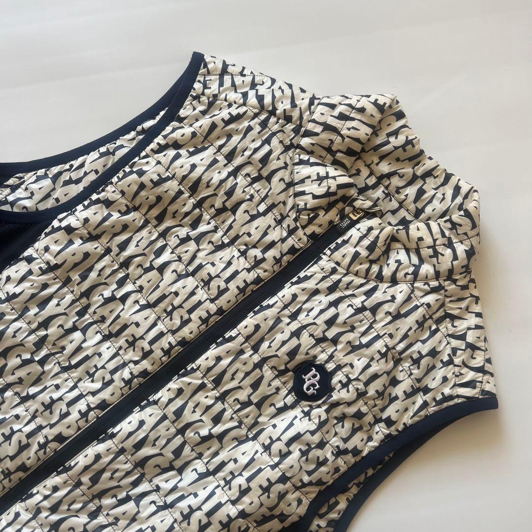 Pearly gates パーリーゲイツ　総柄　ダウンベスト　中綿　メンズ L