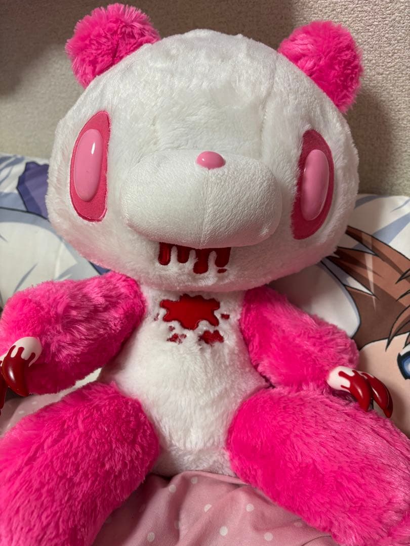 XL座　パンダトーングルーミーぬいぐるみ パンダトーンピンク