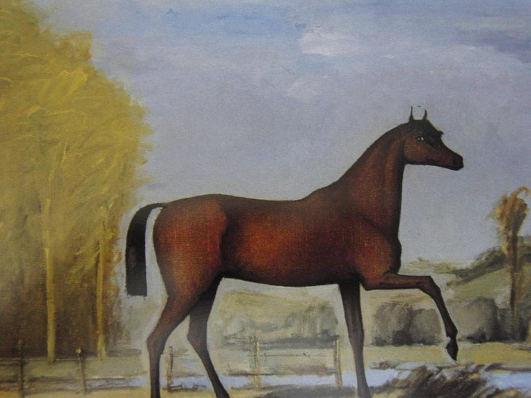 ベルナール・ビュッフェ【Cheval anglais】希少な額装用画集より