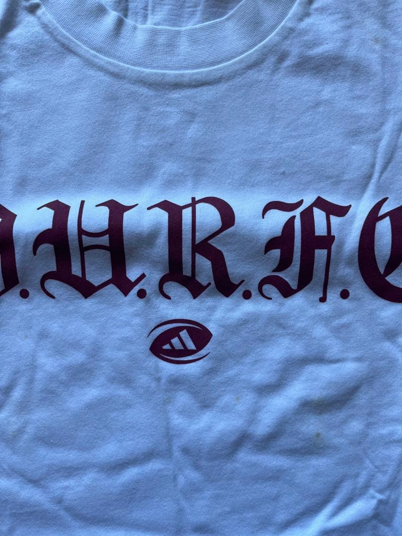 adidasアディダス 早稲田大学ラグビー蹴球部 Tシャツ WURFCラグビー部