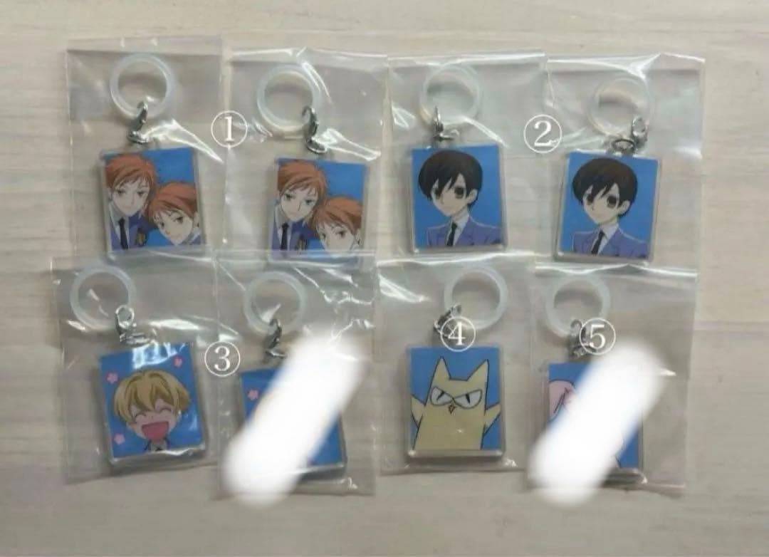 桜蘭高校ホスト部 ふらっとめじるしアクセサリー 8点