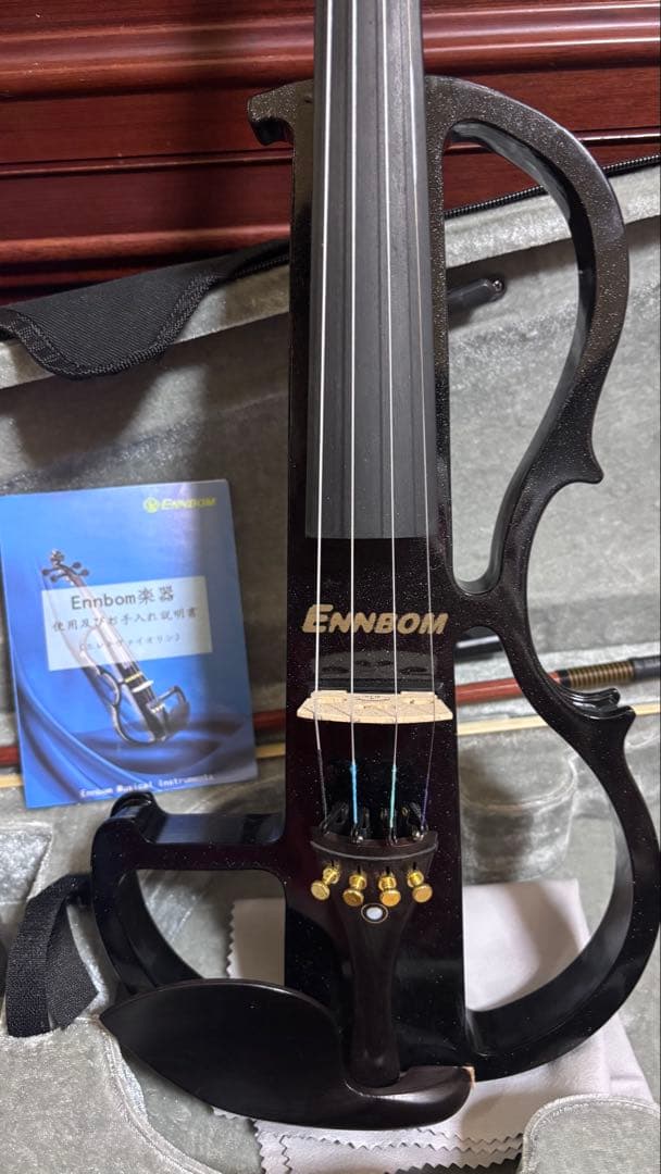 【美品】ENNBOM サイレントバイオリン HVPV-30 ブラック