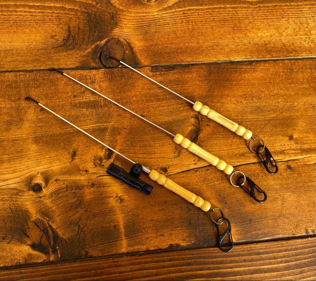 クワガタ採集セット　迷彩柄　オリジナル掻き出し棒　デジタルノギス　採集ケース