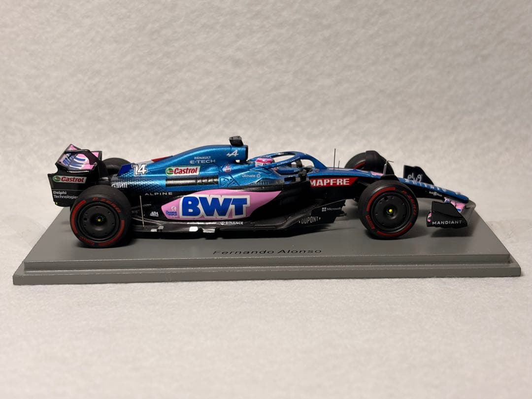 アルピーヌ Alpine A552 アロンソ　ブラジルGP 5位　直筆サイン入