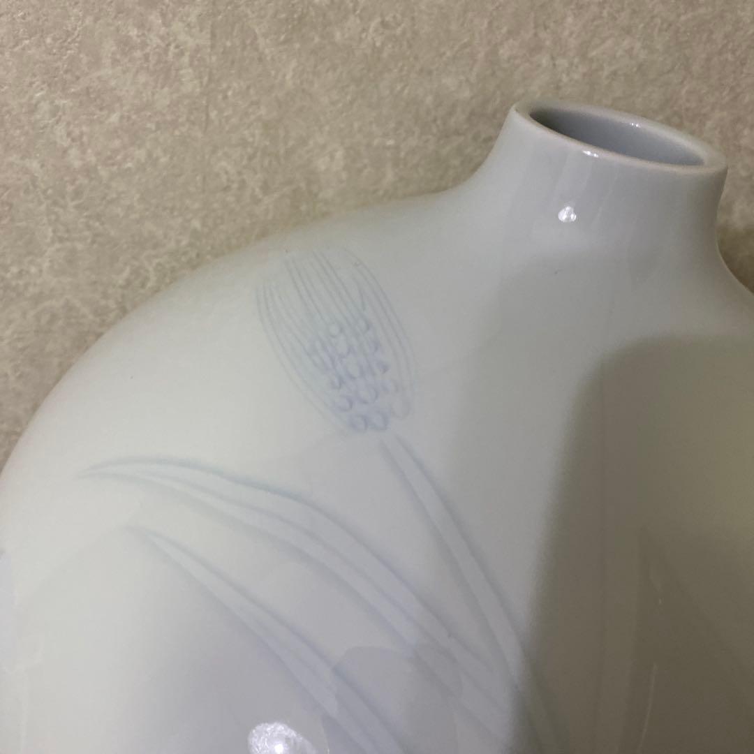 人間国宝　井上萬二　白磁壺