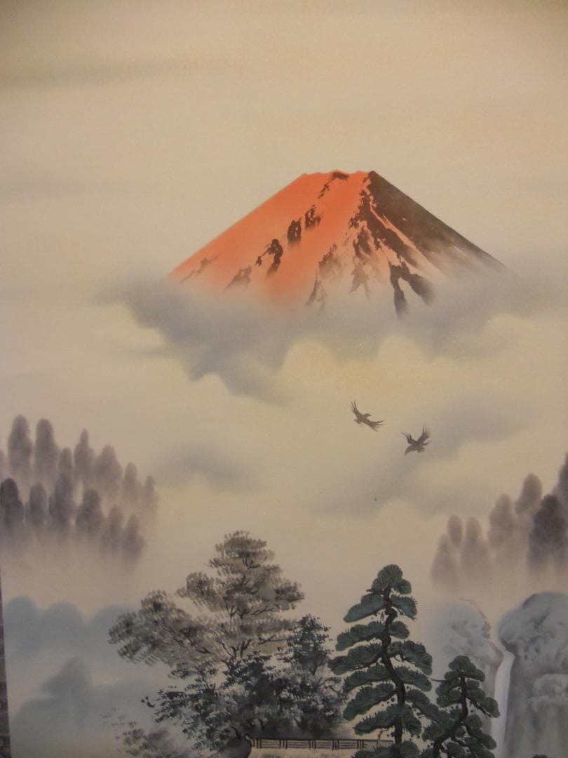 掛け軸 今井月庵 開運十全図 七福神 絹本 希少 軸装 茶道具 掛軸 美品 です