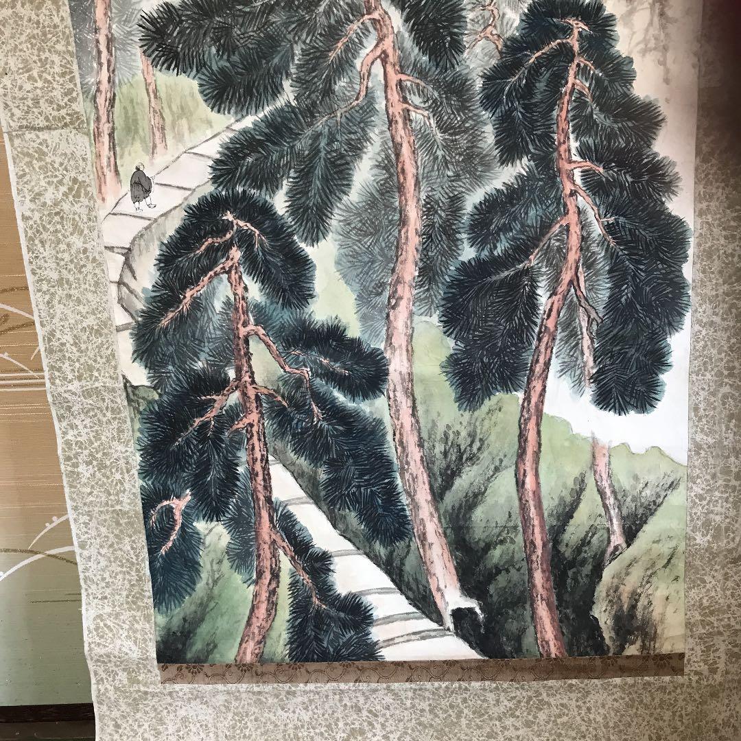 値下げ　掛け軸　日本画　南画　関雪？読めません　値下げ