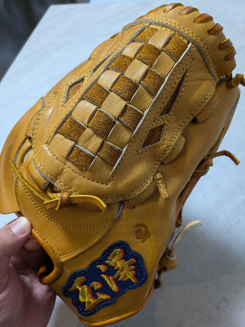 玉澤 TAMAZAWA 軟式グローブ 投手用 キャメル色