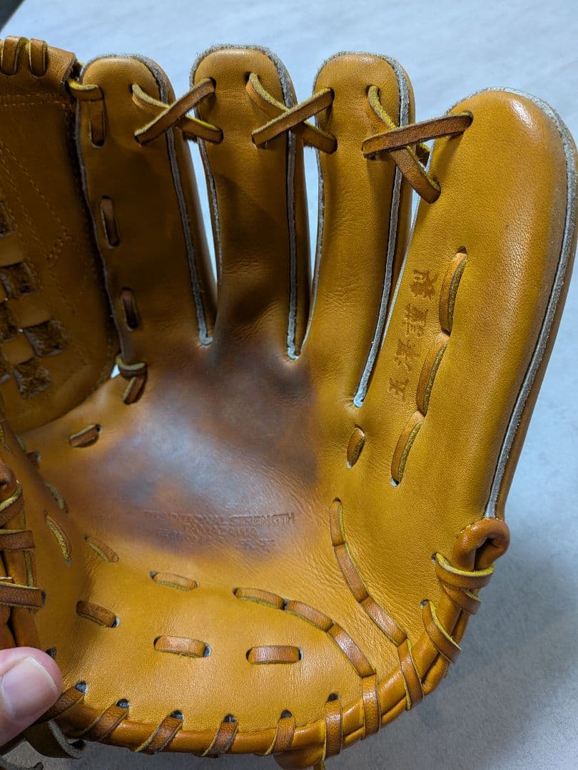玉澤 TAMAZAWA 軟式グローブ 投手用 キャメル色