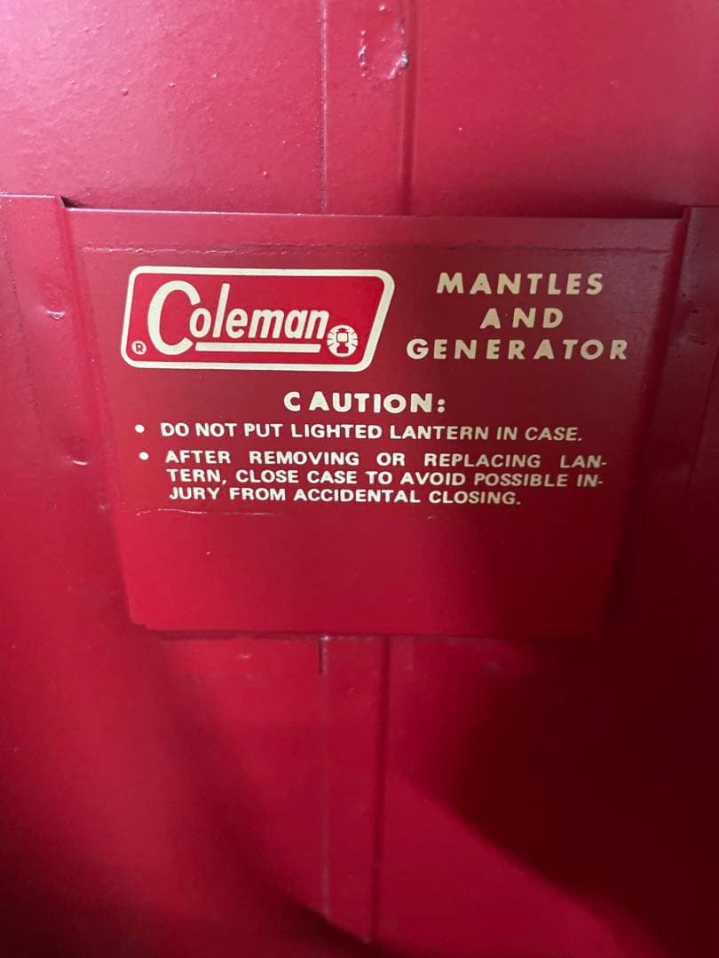 【希少】Colemanランタン200A 1967年1月パテペン＋メタルケース赤