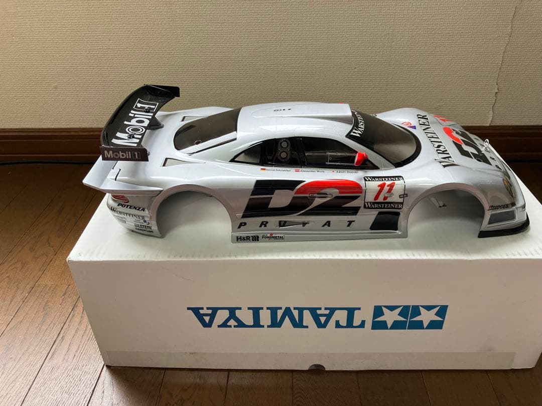 最終値下げ。タミヤ メルセデス・ベンツ CLK-GTR 完成済未走行ボディ