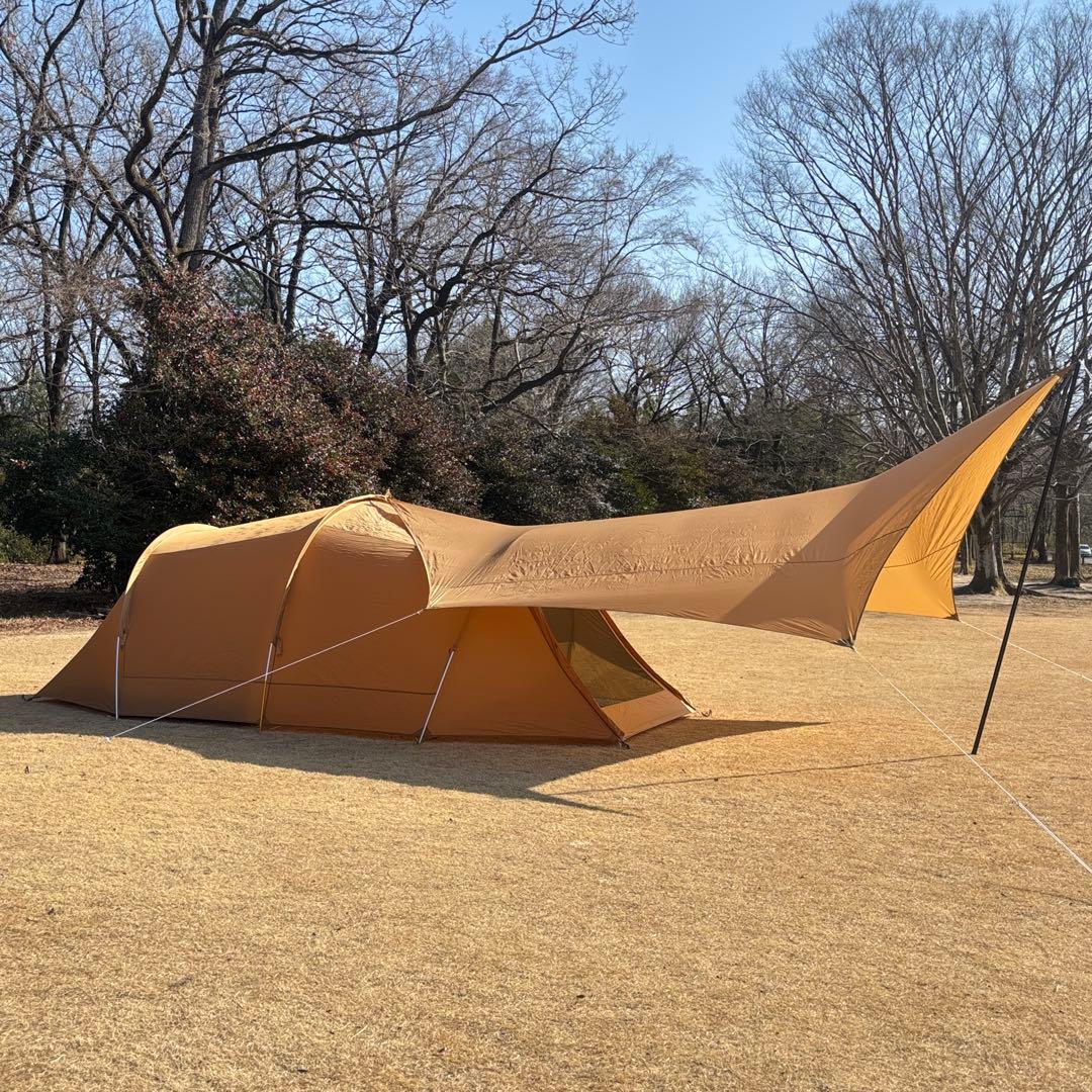 【廃盤】IGNIO イグニオ トンネルテント & ヘキサタープ セット 連結可能