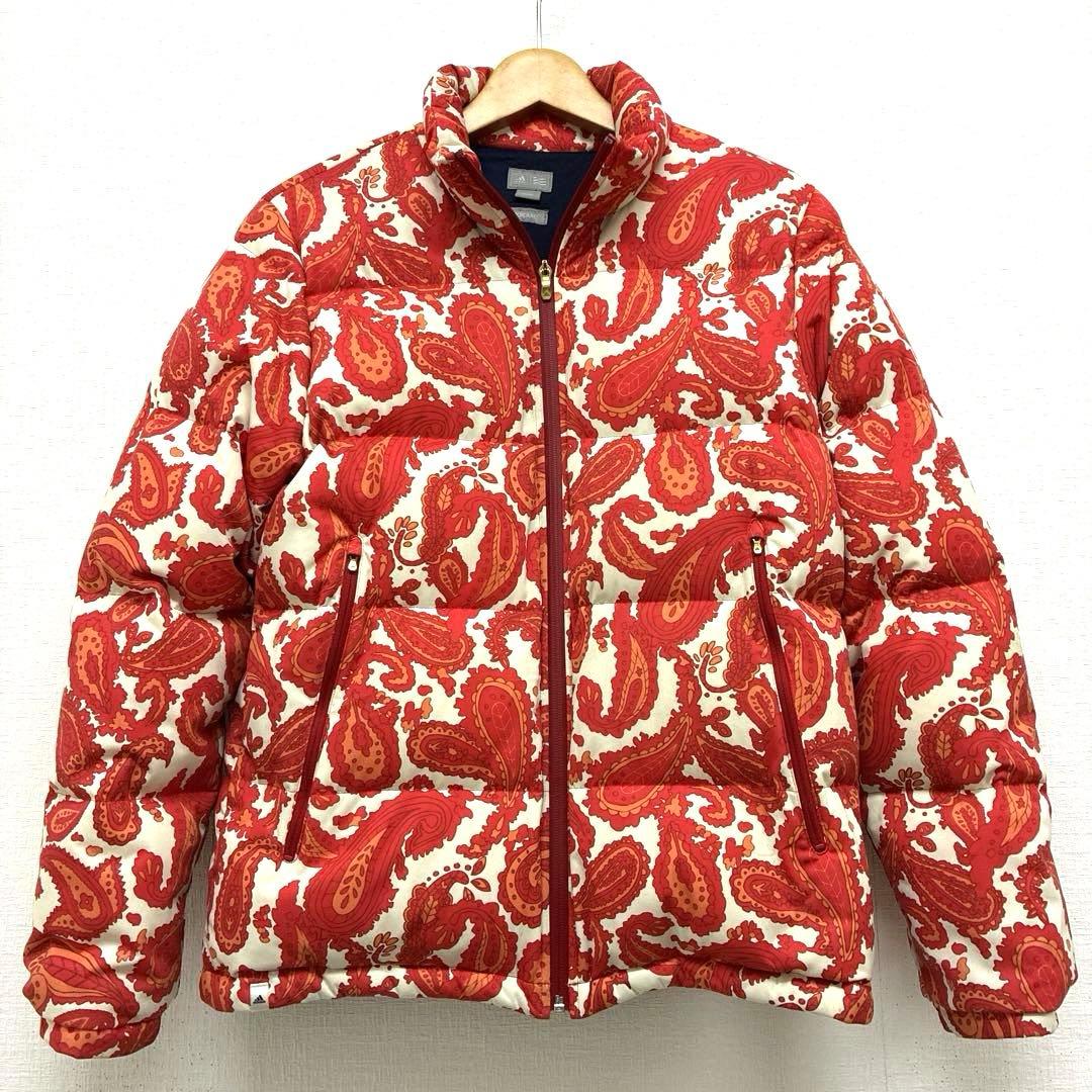 アディダス　adiqure ゴルフ　ペイズリー　ダウンジャケット　テーラーメイド