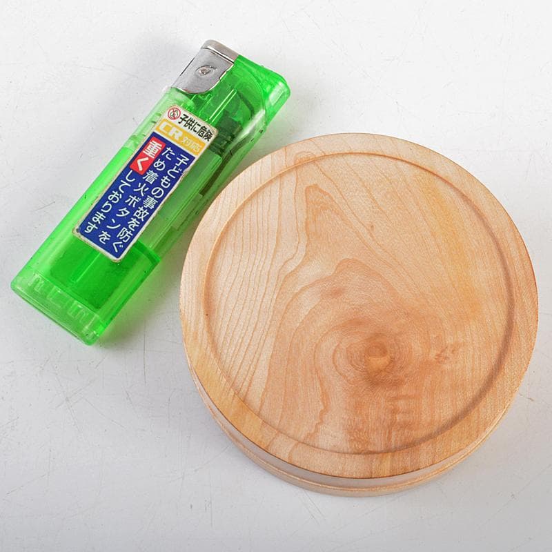 茶道具　彩戸造　高桐院楓古木使用　丸香合　紫野松長剛山極め箱　C　R5740