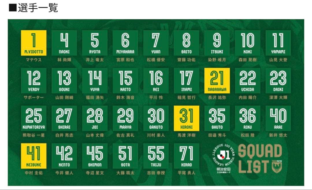 東京ヴェルディ 2026 オーセンティック　＃10 KOKI (森田　晃樹)