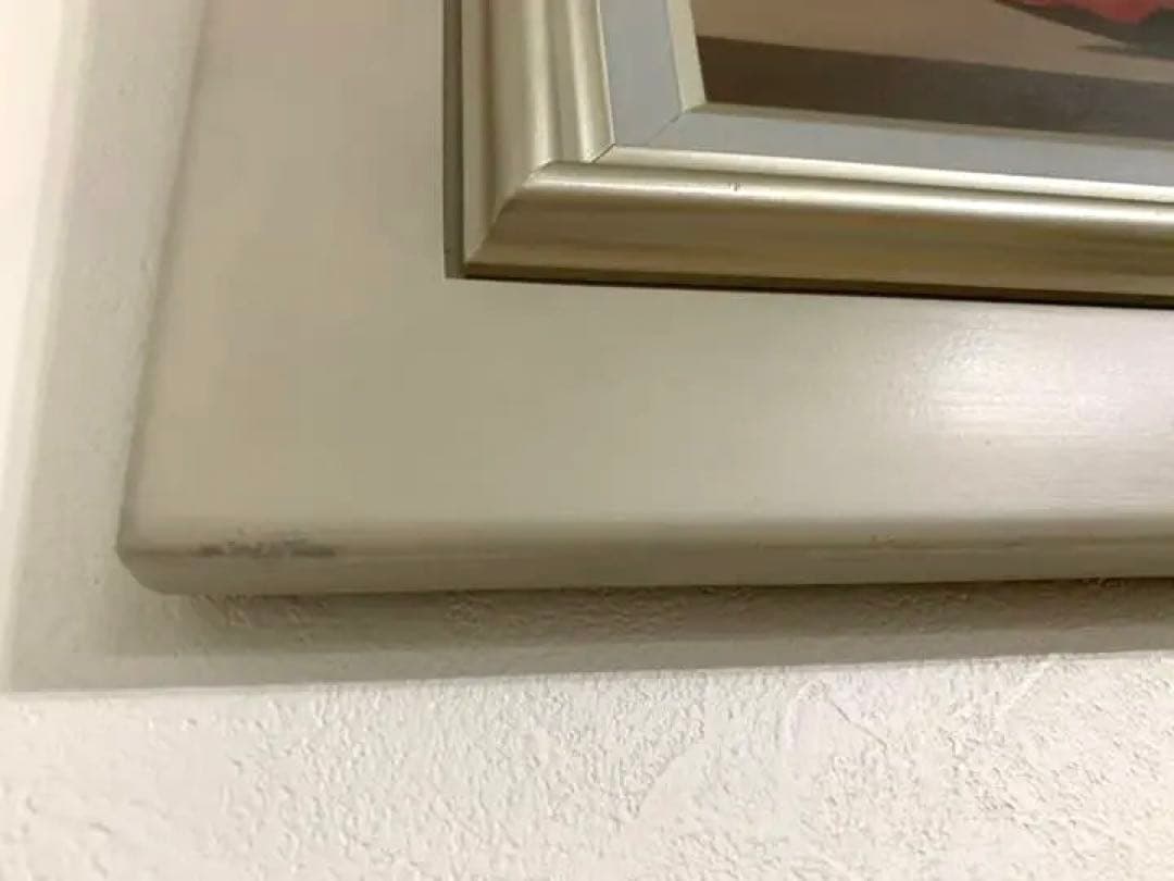 武石一胤 椿 絵画 油彩 額付　和モダン