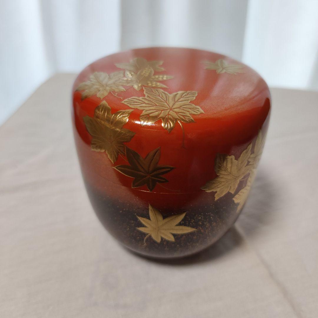 茶道具◆楓葉蒔絵大棗◆吉田華正