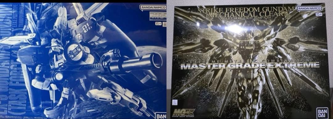 MGEX ストライクフリーダムメカニカルクリア、Ex-Sガンダムタスクフォースα