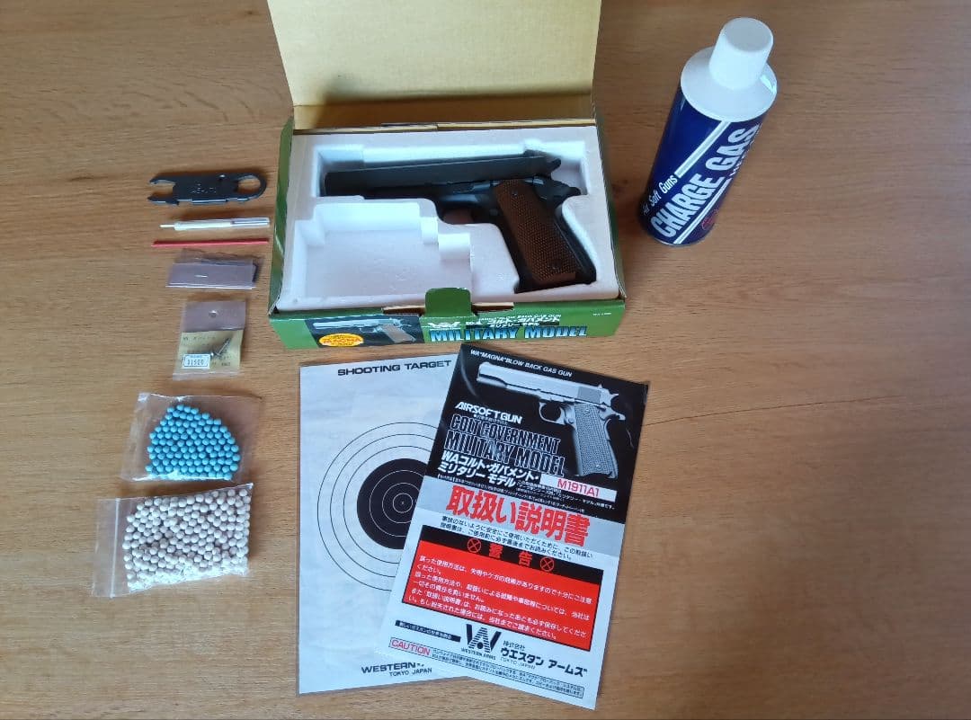 WA ウエスタンアームズ ガスブローバック.コルトガバメントミリタリーモデル