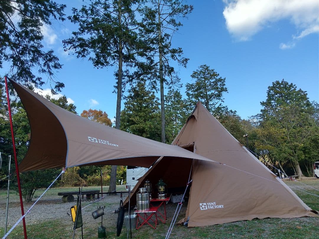 テントファクトリーワンポイントTCテント + ウィングタープTC ★美品★
