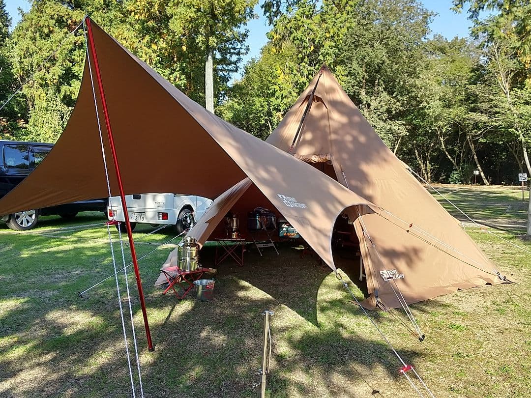 テントファクトリーワンポイントTCテント + ウィングタープTC ★美品★