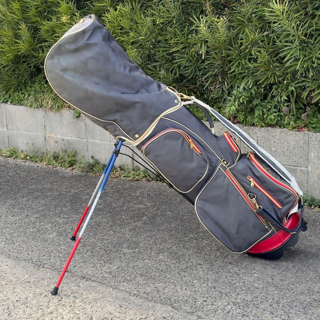 マークアンドロナ キャディバッグ 9型 マーク＆ロナ トリコ 迷彩 スタンド