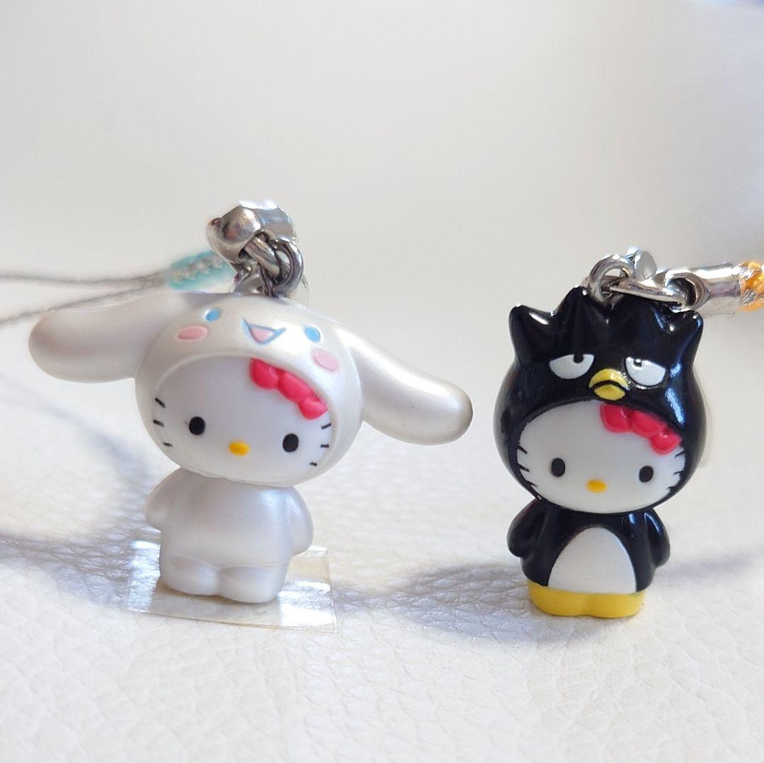 ☆かぶりんぼキティ☆シナモロール☆バッドばつ丸☆根付け ストラップ