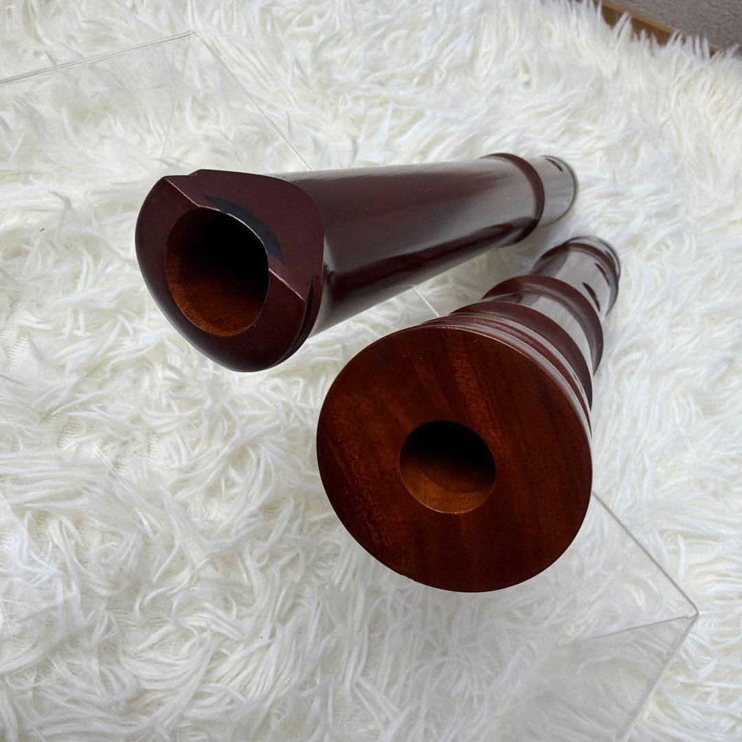 【極美品】尺八 銘あり 清風 1印 1尺8寸 5孔 銅三線