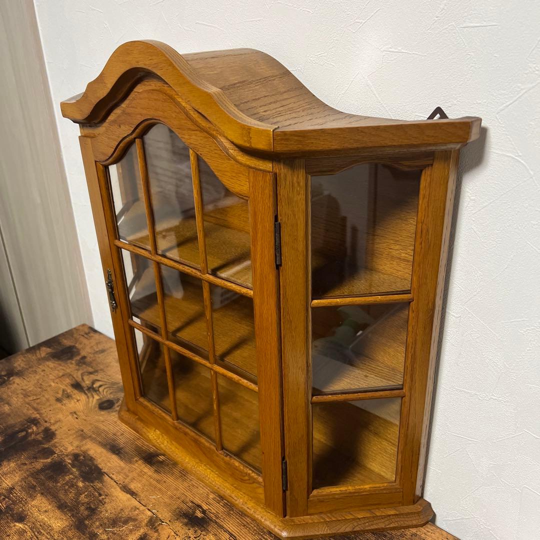 ヴィンテージ　ウォールキャビネット　　壁掛け　ケース　アンティーク　オーク材