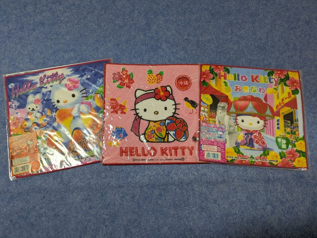 ②ハローキティ　ご当地　地域限定　ミニタオル　キティ　Kitty　沖縄