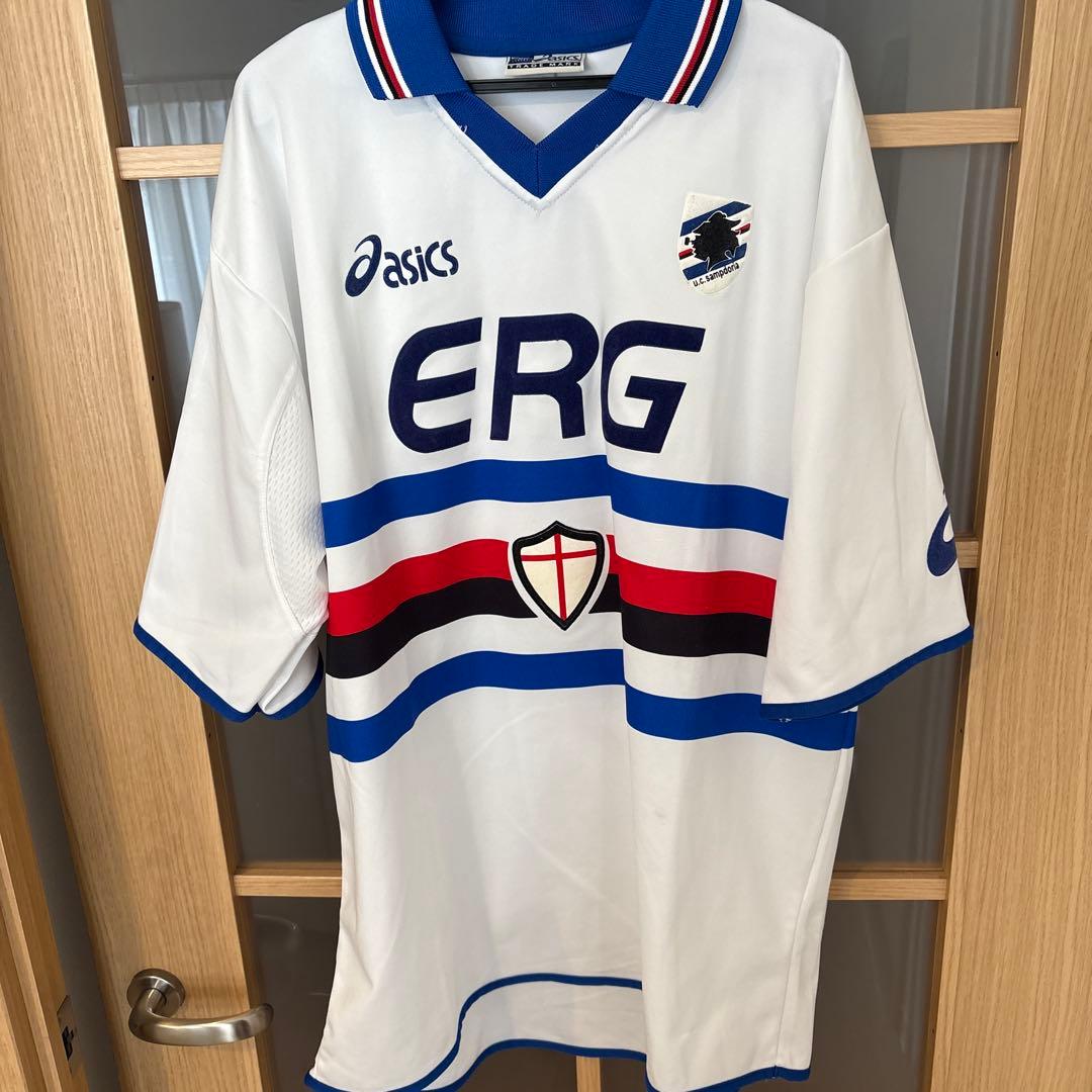 03ー04asics サンプドリア　アウェイユニフォーム