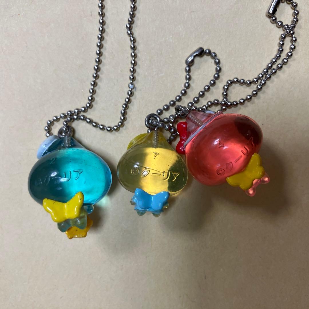 しずくちゃん　クリア　平成レトロ　ストラップ