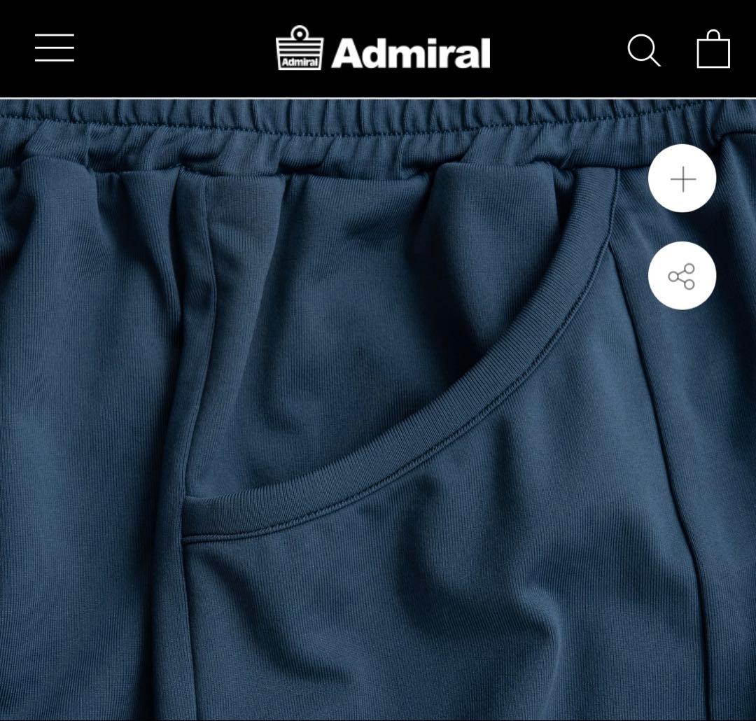 B♣︎Admiral 【新品タグ付き】2025SS ブラック ハーフパンツL