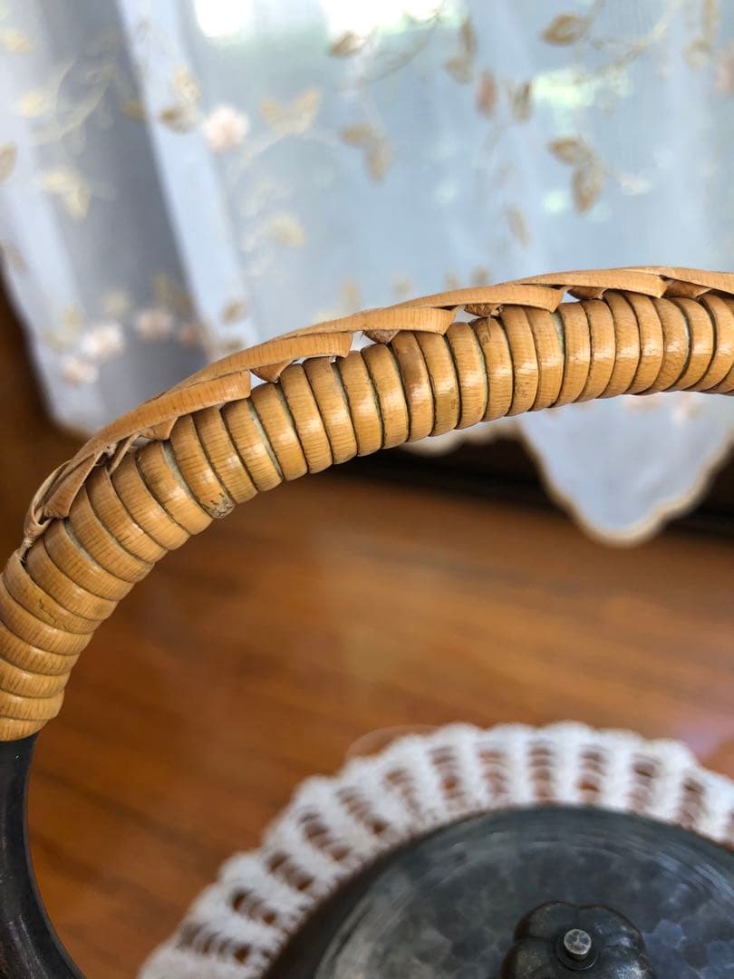 秀夆堂造　急須　いぶし銀