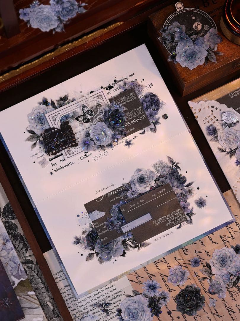 小白家文創《岚烟》海外マスキングテープ　マステ 【2506】