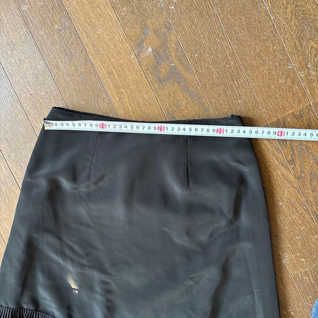 フラメンコツーピース　黒白チェック